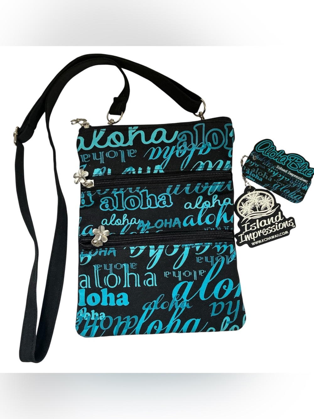 ALOHA CROSSBODY BAG PURSE ISLAND IMPRESSIONS